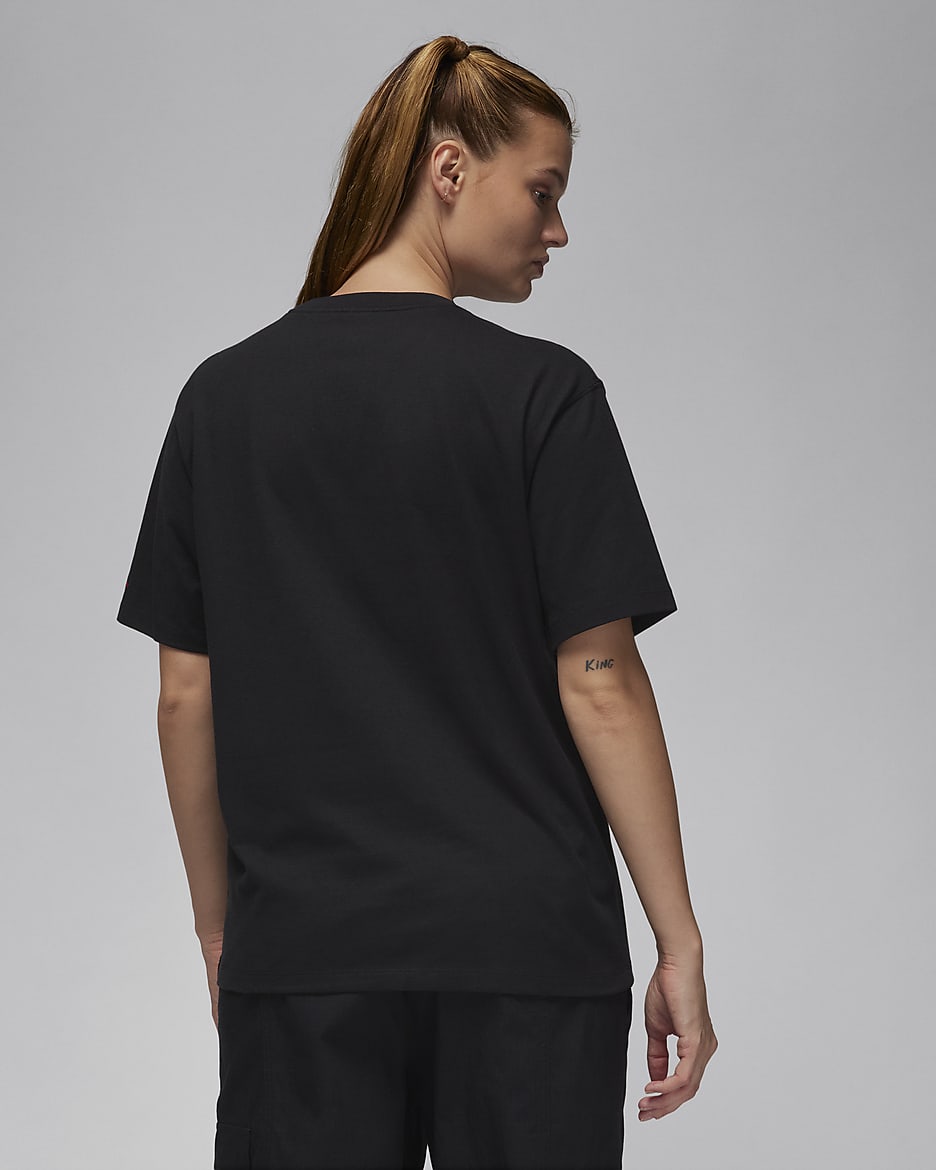 Red and black nike shirt womens cheap